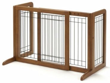 Bay Isle Freestanding Pet Gate (Option: Standard, size: small)